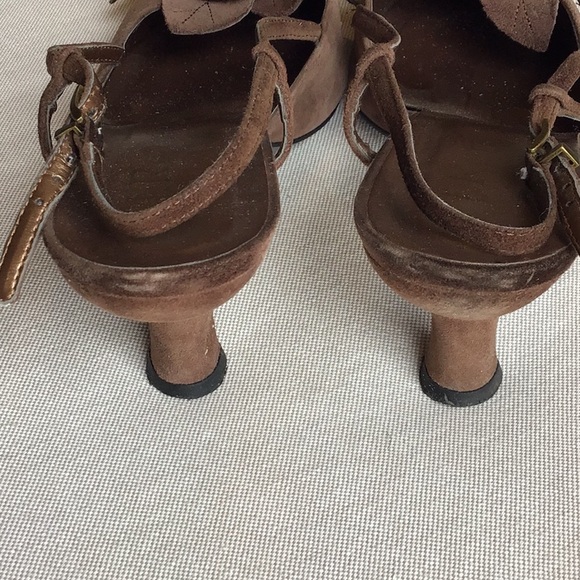 J.Renee Women’s Brown Suede Heeled Strap Pumps - Kiev - 8.5M - Picture 4 of 6